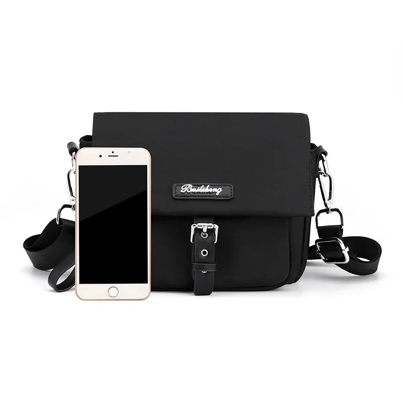 Nylon Shoulder Bag Top Handle Crossbody Messenger Purse for Women