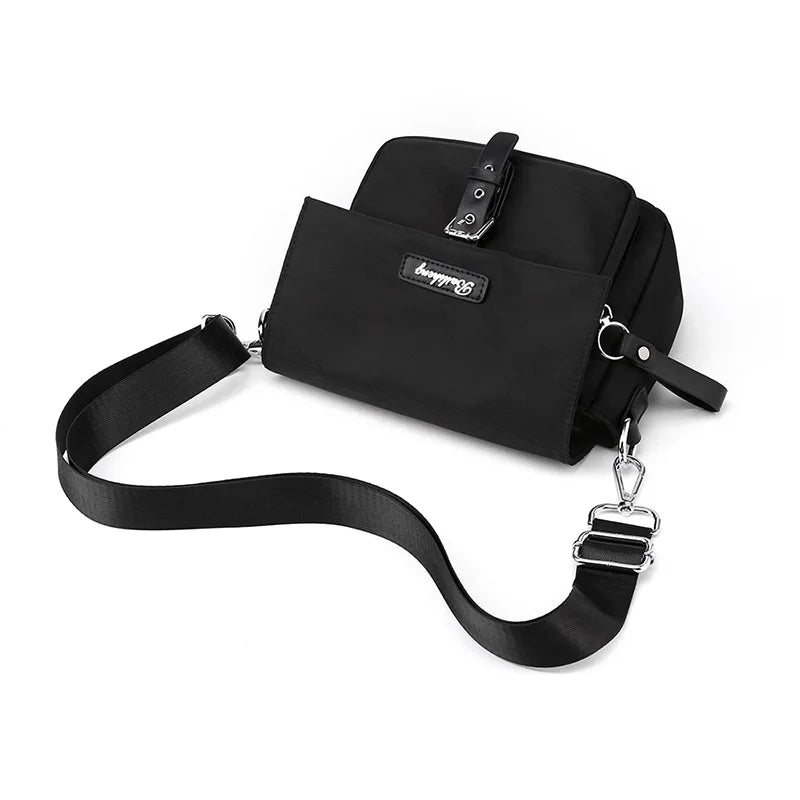 Nylon Shoulder Bag Top Handle Crossbody Messenger Purse for Women