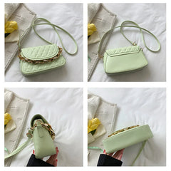Crossbody PU Leather Shoulder Bags Women Flap Messenger Handbag Clutch