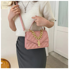 Women's Crossbody Shoulder Bag Chains Purse PU Leather Handbag Clutch