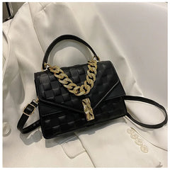 Women's Crossbody Shoulder Bag Chains Purse PU Leather Handbag Clutch