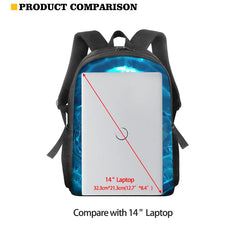 Anime Demon Slayer Print 15 Inch Backpack Student Knapsack