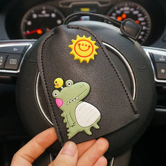 Dinosaur Pig Key Bag PU Leather Key Wallets Car Key Holder Case