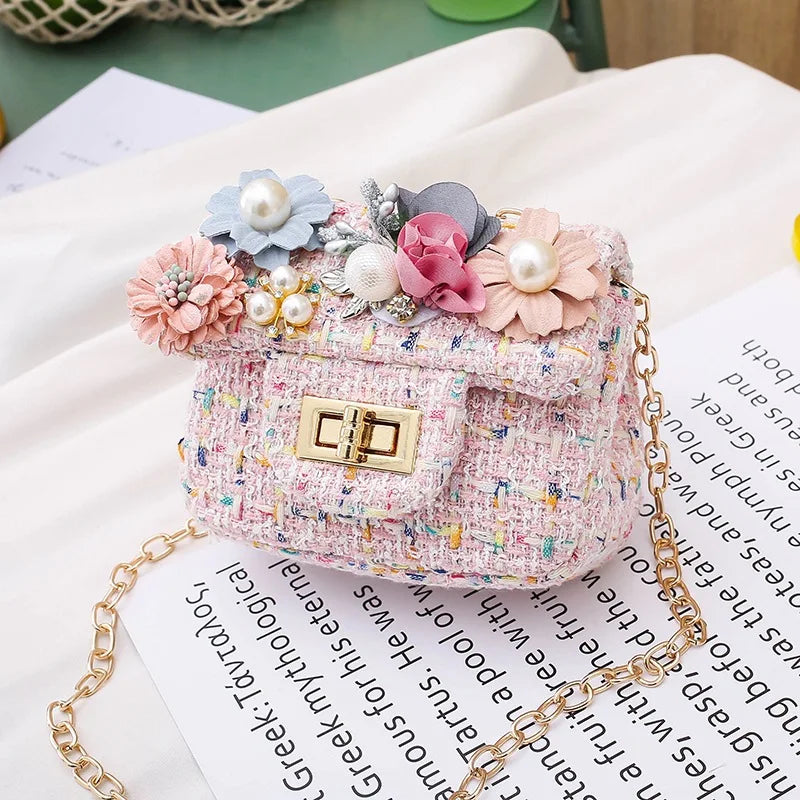 Children's Crossbody Chain Handbag Princess Cross Body Bag Purse