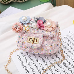 Children's Crossbody Chain Handbag Princess Cross Body Bag Purse