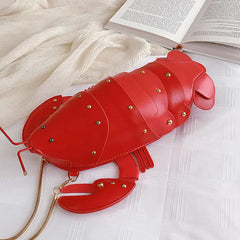 Lobster Shape Women Shoulder Bags PU leather Crossbody Bags For Women