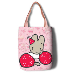 Marron Cream Rabbit Canvas Shoulder Bags for Women
