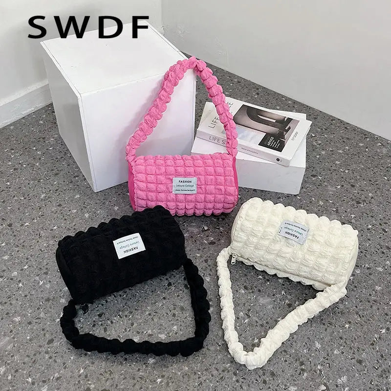Canvas Shoulder Bag for Women Casual Handbag Small Tote Bag
