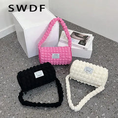 Canvas Shoulder Bag for Women Casual Handbag Small Tote Bag