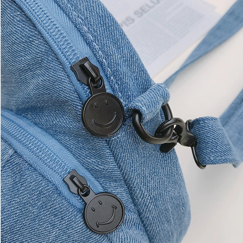 Denim Canvas Messenger Bags Women Crossbody Bags Purse Women Shoulder Bag