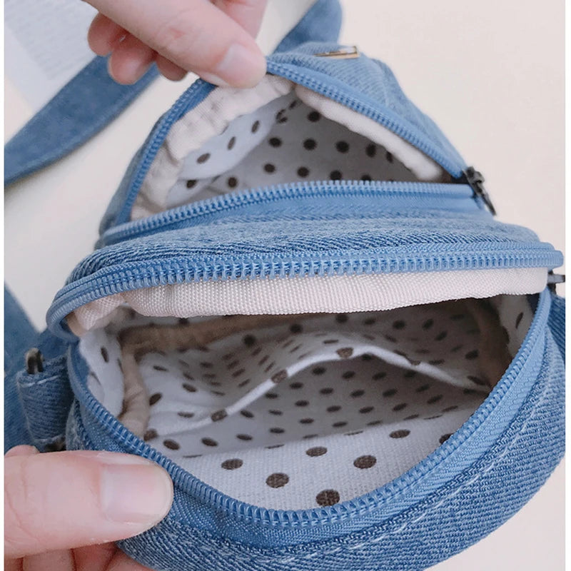 Denim Canvas Messenger Bags Women Crossbody Bags Purse Women Shoulder Bag