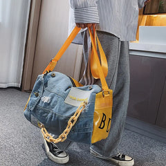 Denim Women Shoulder Bags Large Capacity Travel Bag Women Bags Jeans Crossbody
