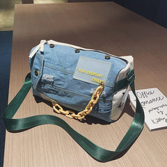 Denim Women Shoulder Bags Large Capacity Travel Bag Women Bags Jeans Crossbody