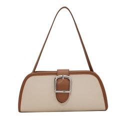 Unique Square Shoulder Bag for Women, Contrast Messenger Pouch