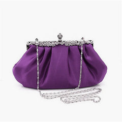 Solid Red Evening Bags Women Wedding Clutches Lady Party Tote Purse