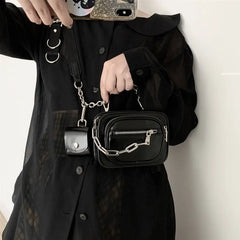 Women Small Shoulder Bags PU Leather Chain Flap Crossbody Bag