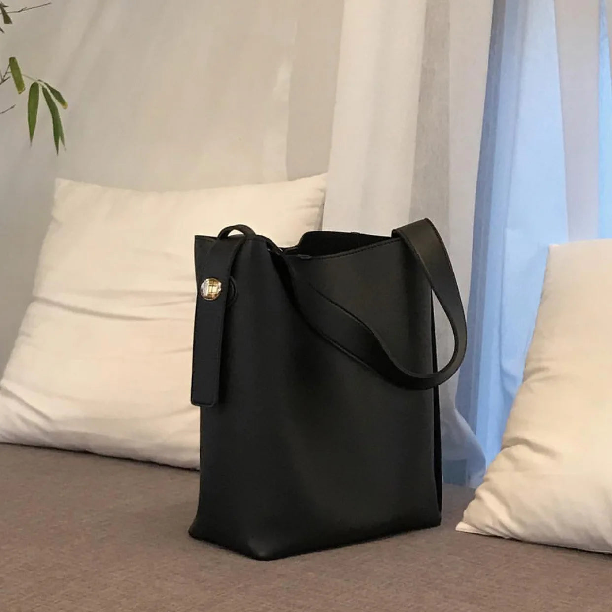Large Capacity Women Bucket Bag Shoulder Handbag Tote for Daily Travel