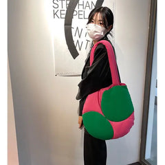 Women Shoulder Bag Large Casual Tote Retro Quilted Handbags
