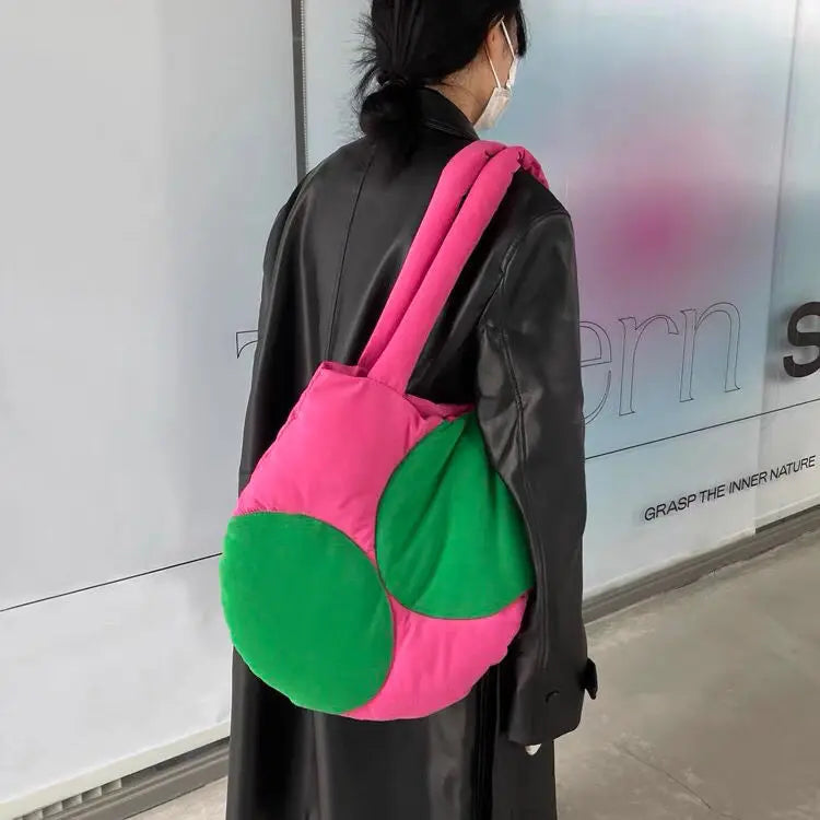 Women Shoulder Bag Large Casual Tote Retro Quilted Handbags