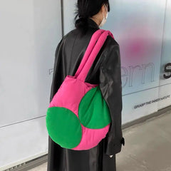 Women Shoulder Bag Large Casual Tote Retro Quilted Handbags