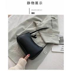 Women Small Handbags Soft PU Leather Ladies Armpit Shoulder Bags Vintage Girls