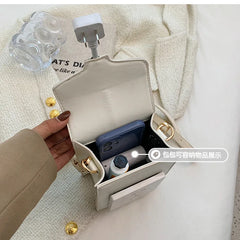 Women Shoulder Bag Small Square Messenger Bag PU Leather Clutch Purse Handbags