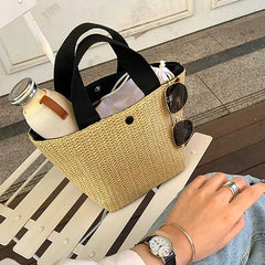 Women Beach Shoulder Bag Top-handle Casual Tote