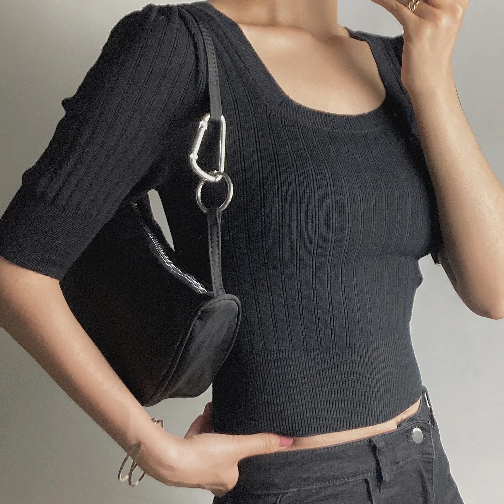 Nylon Underarm Bag Women Small Shoulder Purse Handbags