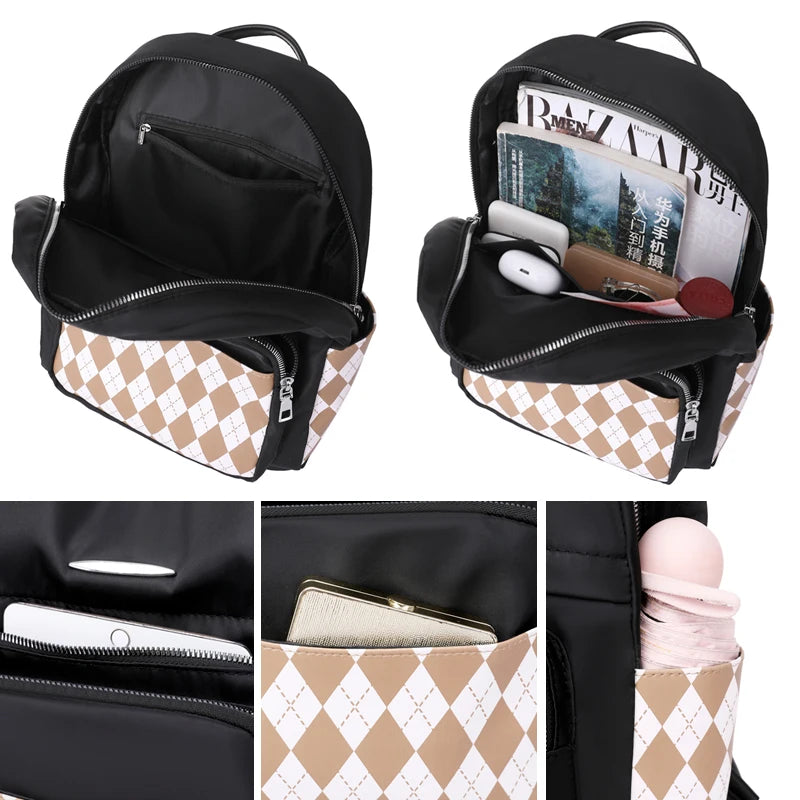 Women's Large Capacity Anti Theft Backpack High Waterproof Oxford Bagpack