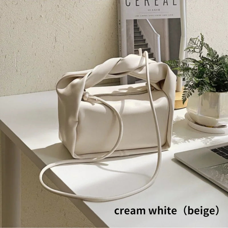 Women's Fold Handle Shoulder Bags PU Leather Ladies Clutch Purse Handbags Green