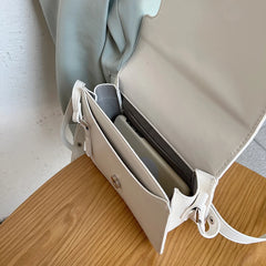Women's PU Leather Shoulder Bag Small Tote Square Handbag