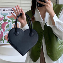 Vintage Love Heart Shoulder Bag Small Tote Purse