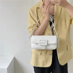 Women's Underarm Bag Retro Solid Armpit Shoulder Bags PU Leather Handbags
