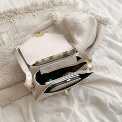 Women's Crossbody Bag Lady Flap Messenger Small Square Bag