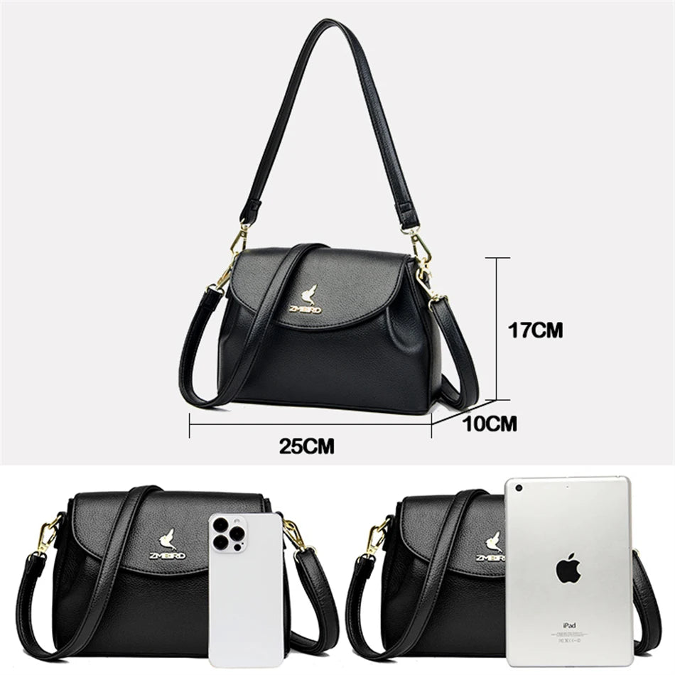Women's High Top Shoulder Bag Crossbody Messenger Handbag