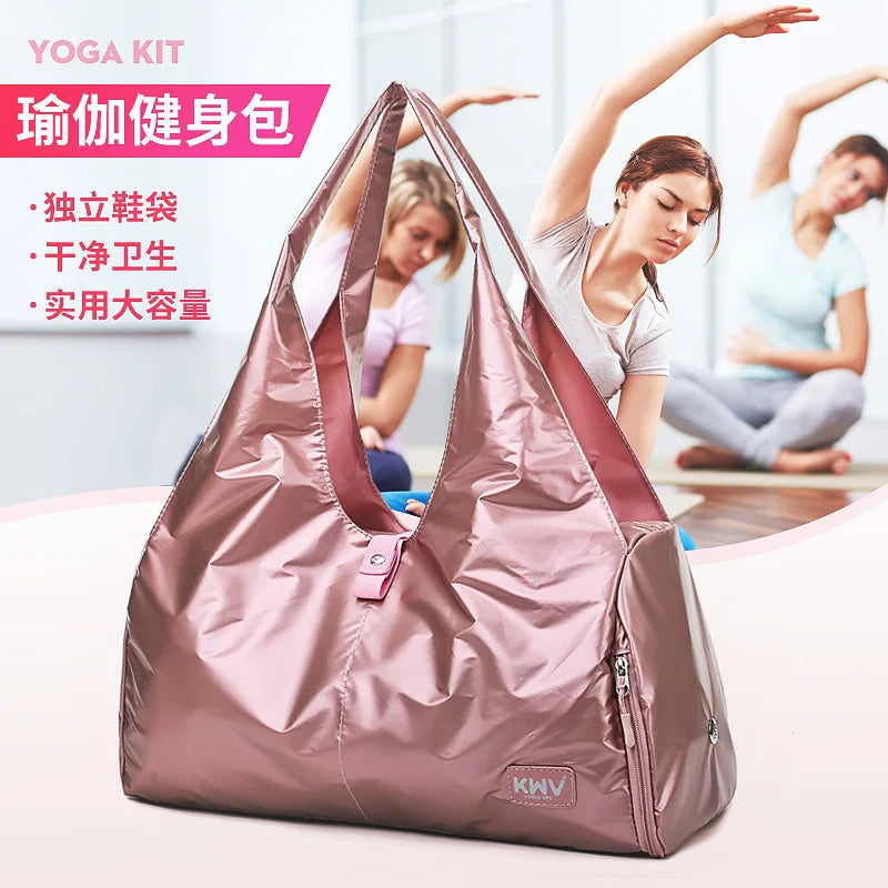 Large Capacity Yoga Gym Duffle Bag Waterproof Travel Tote Bolso for Women