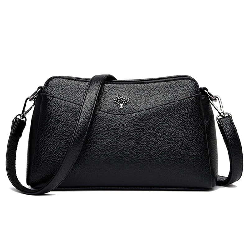 Leather Crossbody Shoulder Bags for Women - Ladies Handbag
