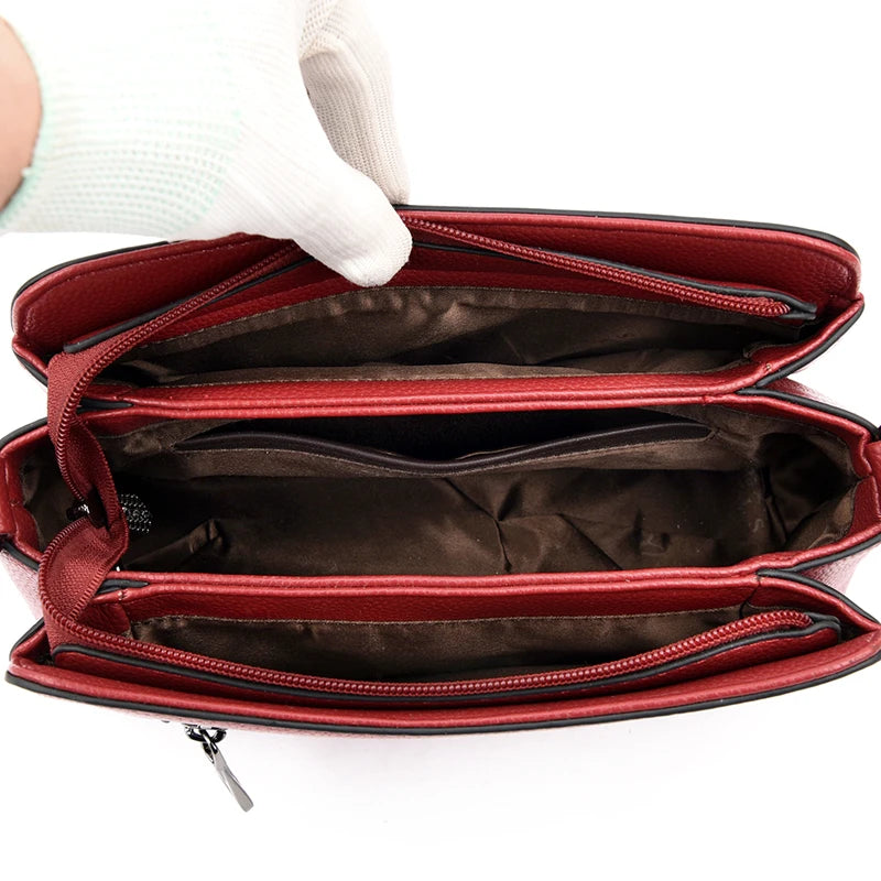 Leather Crossbody Shoulder Bags for Women - Ladies Handbag