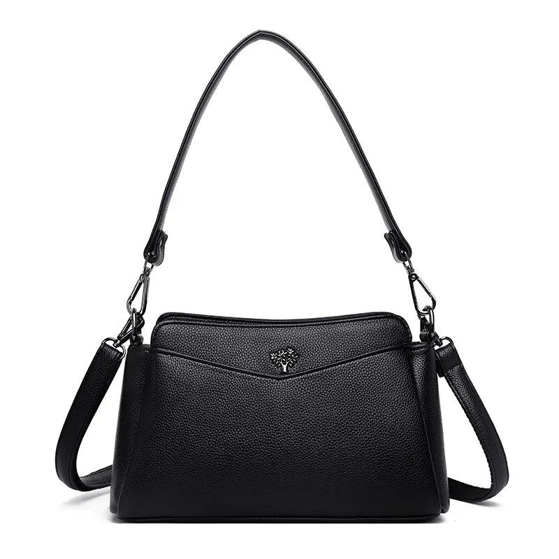 Leather Crossbody Shoulder Bags for Women - Ladies Handbag