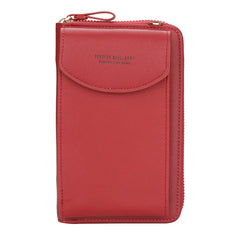 Women's Small Crossbody Shoulder Bag PU Leather Mini Handbag with Phone Pocket