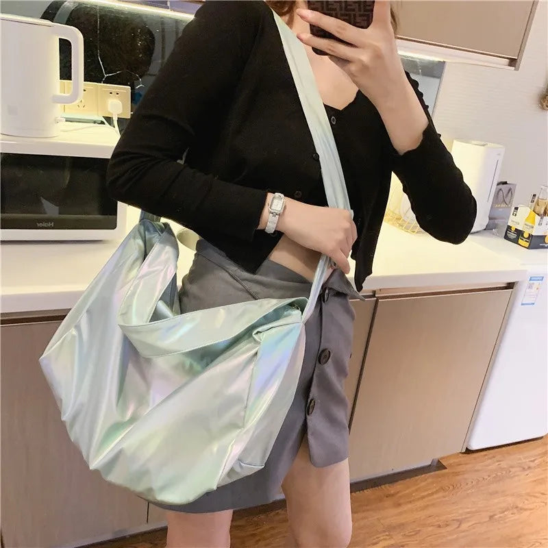 Nylon Shoulder Bag for Women Large Capacity Handbag