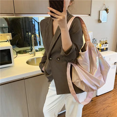 Nylon Shoulder Bag for Women Large Capacity Handbag