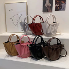Shoulder Bag for Women Pu Leather Bucket Summer Crossbody Women's Bags