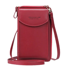 Small Crossbody Bag for Women Ladies Pu Leather Mini Handbags Phone Pocket