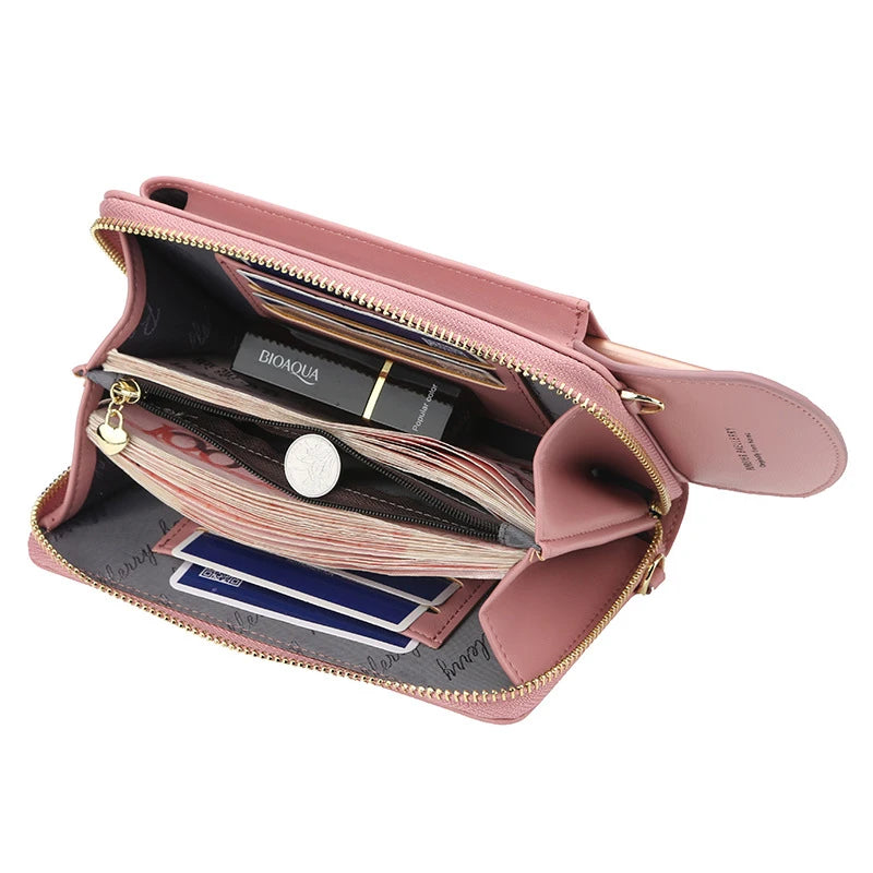 Small Crossbody Bag for Women Ladies Pu Leather Mini Handbags Phone Pocket