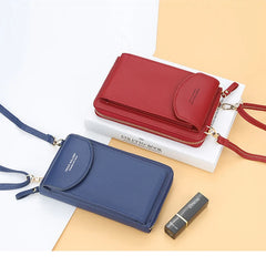 Small Crossbody Bag for Women Ladies Pu Leather Mini Handbags Phone Pocket