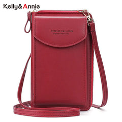 Small Crossbody Bag for Women PU Leather Mini Handbag Phone Pocket