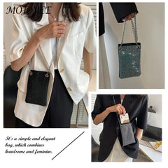 Rhinestone Shoulder Bag Evening Clutch Women Wedding Underarm Bag