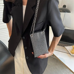 Rhinestone Shoulder Bag Evening Clutch Women Wedding Underarm Bag