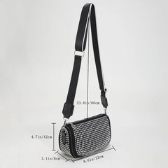 Diamond Rhinestones Shoulder Bags for Women Party Ladies Totes